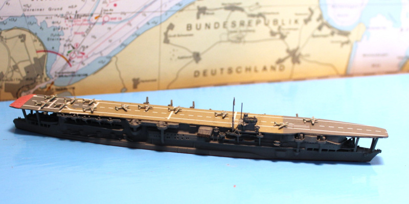 Aircraft carrier "Kaga" with aircraft, damaged (1 p.) J 1942 Neptun 1218